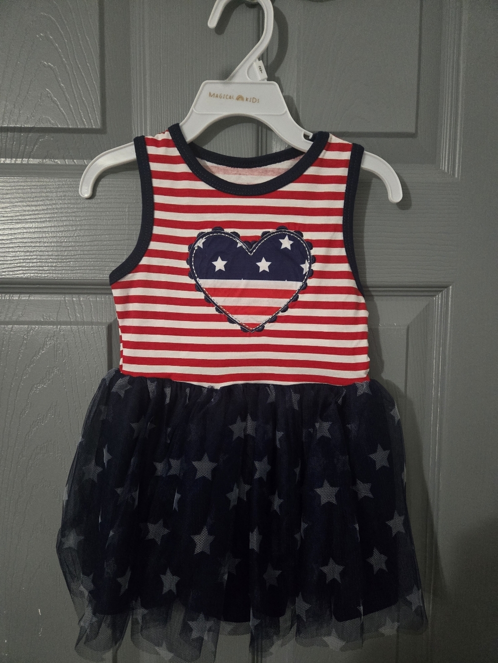 2T Toddler Americana Style Dress